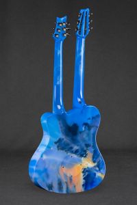 Finished Back Finished Clouds Guitar by Phil Atkinson Airbrush Artist Finished Back Finished Clouds Guitar by Phil Atkinson Airbrush Artist