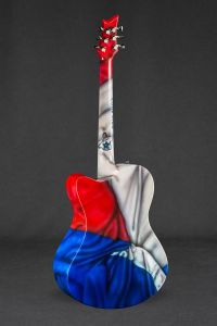 Lone Star Guitar by Emerald Guitars Designed by Phil Atkinson Airbrush Artist Lone Star Guitar by Emerald Guitars Designed by Phil Atkinson Airbrush Artist