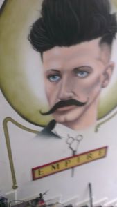 barber shop mural airbrushed portrait barber shop mural airbrushed portrait