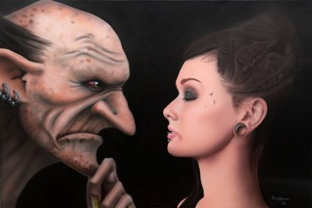 airbrush painted portraiture