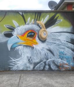 street art mural birds with beats street art mural birds with beats