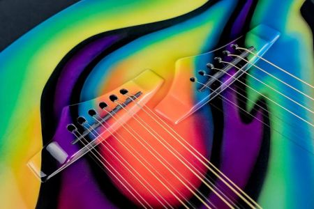 airbrush custom paint guitar