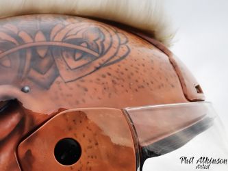 The Mohawk Helmet by Phil Atkinson Artist