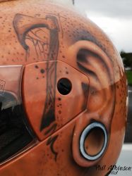 The Mohawk Helmet by Phil Atkinson Artist