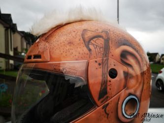 The Mohawk Helmet by Phil Atkinson Artist