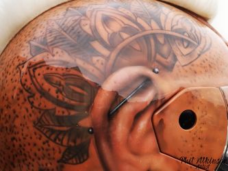 The Mohawk Helmet by Phil Atkinson Artist