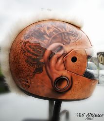The Mohawk Helmet by Phil Atkinson Artist