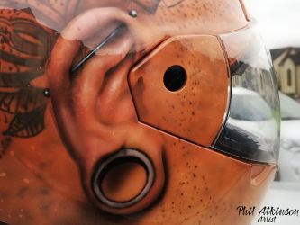 The Mohawk Helmet by Phil Atkinson Artist