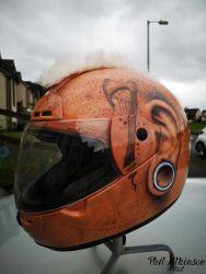 The Mohawk Helmet by Phil Atkinson Artist