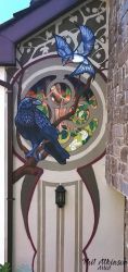 Doorway Mural on House by Phil Atkinson Artist Doorway Mural on House by Phil Atkinson Artist