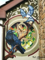 Doorway Mural on House by Phil Atkinson Artist Doorway Mural on House by Phil Atkinson Artist