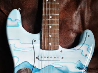 Van Morrison Guitar for Hard Rock Hotel Dublin by Phil Atkinson Artist Van Morrison Guitar for Hard Rock Hotel Dublin by Phil Atkinson Artist