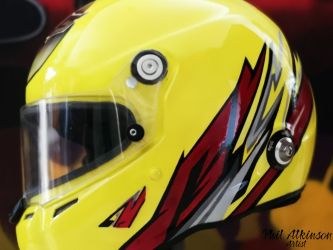 Drift Helmet by Phil Atkinson Artist