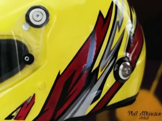 Drift Helmet by Phil Atkinson Artist