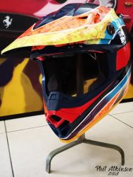 The Motocross Race Helmet by Phil Atkinson Artist