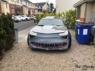 Shark Car Bumper Guard by Phil Atkinson Airbrush Artist Shark Car Bumper Guard by Phil Atkinson Airbrush Artist