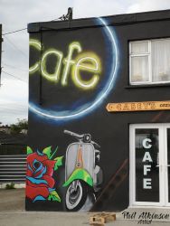 Caseys Cafe Mural by Phil Atkinson Artist Caseys Cafe Mural by Phil Atkinson Artist