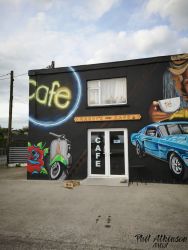 Caseys Cafe Mural by Phil Atkinson Artist Caseys Cafe Mural by Phil Atkinson Artist