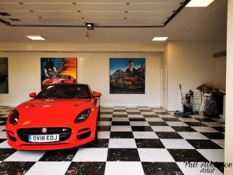 Commissioned Artwork for a Private Garage by Phil Atkinson Artist