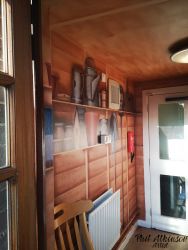 Garden Shed Mural by Phil Atkinson Artist Garden Shed Mural by Phil Atkinson Artist