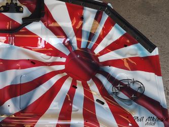 Subaru Impreza Showcar Bonnet by Phil Atkinson Airbrush Artist Subaru Impreza Showcar Bonnet by Phil Atkinson Airbrush Artist