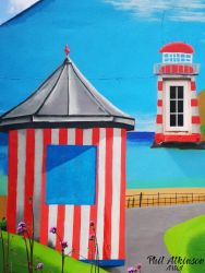 Sea Side Garden Mural Sea Side Garden Mural
