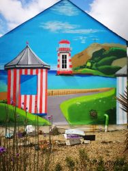 Sea Side Garden Mural Sea Side Garden Mural