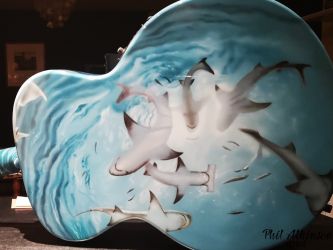 Shark Guitar By Phil Atkinson Airbrush Artist Shark Guitar By Phil Atkinson Airbrush Artist