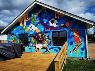 Sport Garden Mural Sport Garden Mural