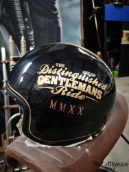 The Distinguished Gentleman Ride Helmet by Phil Atkinson Artist