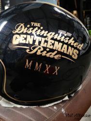 The Distinguished Gentleman Ride Helmet by Phil Atkinson Artist