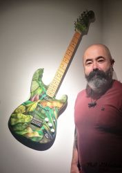 Me with the Jungle Guitar for Hard Rock Hotel Dublin by Phil Atkinson Artist Me with the Jungle Guitar for Hard Rock Hotel Dublin by Phil Atkinson Artist