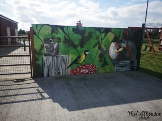 Wildlife Sensory Mural by Phil Atkinson Artist Wildlife Sensory Mural by Phil Atkinson Artist