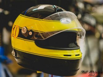 Brendan Fitzgerald Helmet by Phil Atkinson Artist